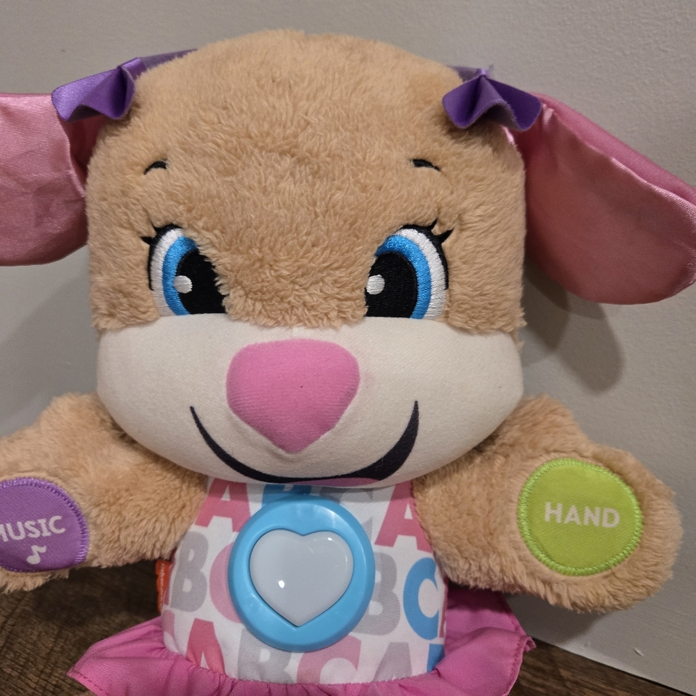 Fisher Price Laugh & Learn Smart Stages Sis Interactive Stuffed Animal Dog Puppy - Picture 2 of 4